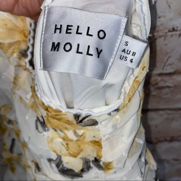 Hello Molly Yellow Just Us Cutout Maxi Dress Size Small - Picture 7 of 10